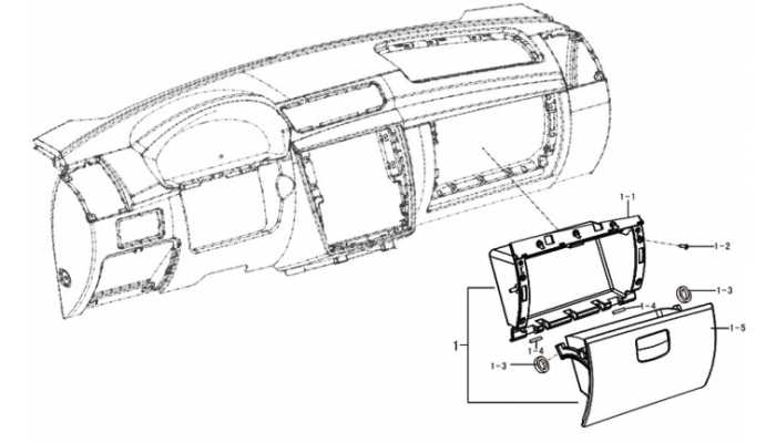 Ящик перчаточный Lifan