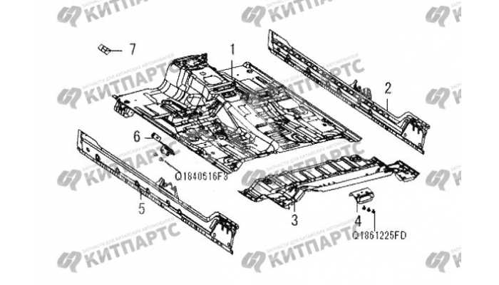 Усилитель порога, панель пола Great Wall Wingle 3