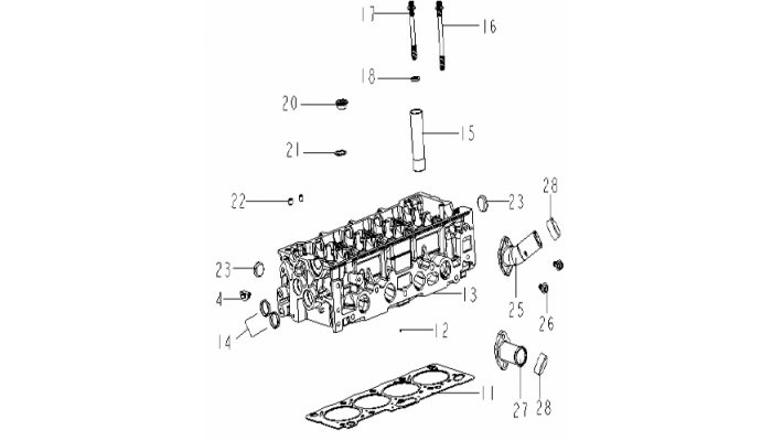 Головка блока цилиндров Geely